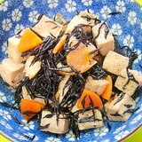 高野豆腐とひじきの煮物